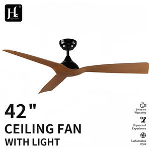 Wholesale Wood <b>Ceiling</b> <b>Fans</b> without Lights and Remote Control <b>Ceiling</b> <b>Fan</b> No Light High CFM Quiet 3 Wood Blade <b>Fan</b> DC Reversible - Product Image 2