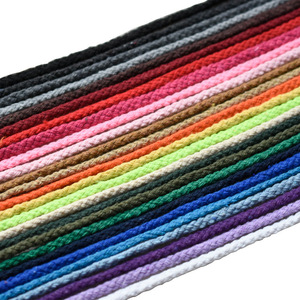 Tali Putar 8 Untai 8mm Kekuatan Tinggi 100% Katun untuk Sepatu, Tas, Pakaian, Tekstil Rumah - Product Image 1