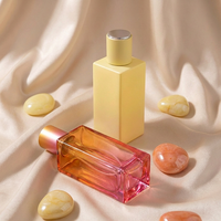 Flacons de parfum de luxe Anding, design élégant, verre transparent rectangulaire, 100 ml, qualité supérieure, Botella De Perfume