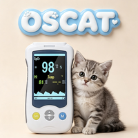 Oxymètre de pouls vétérinaire OSCAT Pet Medical Equipment, 4 pouces, portable, avec moniteur SpO2 PR et batterie au lithium pour clinique vétérinaire