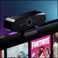 Logitech BRIO C1000e Webcam 4K Ultra HD 1080P 60FPS HDR RightLight 3 Zoom Digital 5X Triple FOV Dual Mic Windows Hello Business