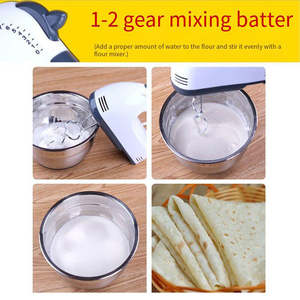 Batidora de Mano Eléctrica Inalámbrica al por Mayor, Control Automático de Perilla, 5+ Velocidades, Botón de Expulsión, Gancho para Masa, Batidor con Carcasa de Plástico - Product Image 3