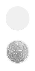 Witte label <span class=keywords><strong>RFID</strong></span> passieve NFC-<span class=keywords><strong>tag</strong></span> NFC 213 compatibel 13,56MHz frequentie voor tagging en tracking - Product Image 6