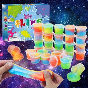 JITENG 24 œufs de Pâques en <span class=keywords><strong>slime</strong></span> <span class=keywords><strong>dinosaure</strong></span> pour cadeaux de fête et garnitures de paniers de Pâques, jouets anti-stress - Product Image 3