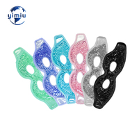 Attelle de genou réutilisable en gel PVC réglable avec support en peluche douce, pour soulagement de la douleur et réduction des gonflements liés aux blessures sportives, chaud/froid, CE