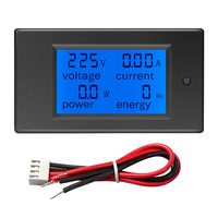 Peacefair PZEM-021VH Meter Energi Satu Fasa AC 80-260V 10A LCD 4in1 Kwh Voltmeter Amperemeter Monitor Daya Rumah Tangga