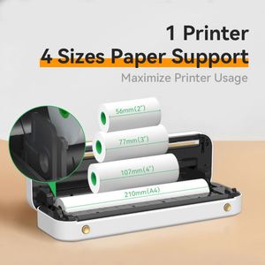 Impresora Térmica Mini A4 PeriPage, Inalámbrica, Portátil, A4/A3, 300dpi, PDF, Imprime en Blanco y Negro, Batería de 2600mAh, Sin Tinta, BT - Product Image 6