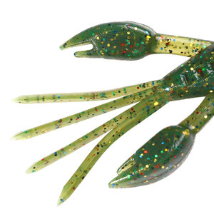 Hengjia 10cm Craw Crevettes Leurres Souples Naufrage Rapide 4 Couleurs Attirer Le <span class=keywords><strong>Poisson</strong></span> Avec Des Paillettes - Product Image 3