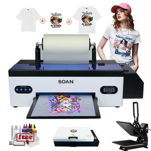 Impresora Digital de Inyección de Tinta A3 de 33 cm, R1390 L1800, Máquina de Impresión de Camisetas con Película PET y Horno para Textiles - Product Image 1