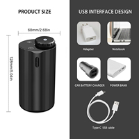 Mini diffuseur de parfum pour la maison et la voiture, alimenté par batterie, pompe à air, huile essentielle, utilisation commerciale sans eau, utilisation sur table, garantie 1 an