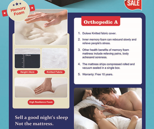 <span class=keywords><strong>ที่นอน</strong></span>เมมโมรี่โฟมขนาดคิงไซส์ Sleep Well ป้องกันแผลกดทับ พร้อมที่นอนเสริมแบบมีกล่องและแผ่นรอง<span class=keywords><strong>ที่นอน</strong></span>  มี<span class=keywords><strong>ร้าน</strong></span>ขายใกล้ฉัน - Product Image 4