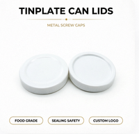 Precio de Fábrica, Venta al Por Mayor, Botellas de Vidrio para Bebidas Enlatadas de 48 mm con Impresión Personalizada, Tapas Metálicas de Acero Inoxidable y Hojalata de Grado Alimenticio