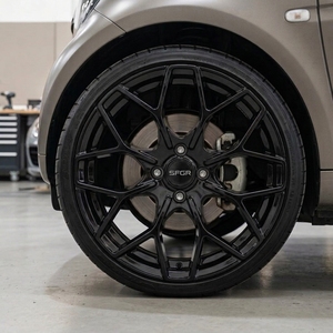 Jantes en alliage noir brillant 16 17 pouces 4x100 pour <span class=keywords><strong>Smart</strong></span> <span class=keywords><strong>Fortwo</strong></span> MINI Cooper Honda Fit City Lancer MG Jantes sport personnalisées de rechange - Product Image 3