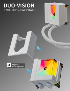 UpHere 240mm casing PC game <span class=keywords><strong>CPU</strong></span> pendingin air 5V ARGB Radiator cairan pendingin PC kipas dengan AM5 AM4 1851 1700 - Product Image 3