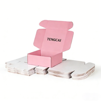 Boîte d'emballage personnalisée en carton ondulé recyclable pour extensions de cheveux, chaussures, sandales, boîte cadeau, gaufrage, logo personnalisé