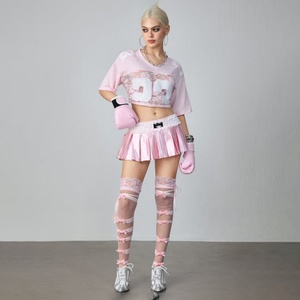 Maillots de football Y2K personnalisés à taille froncée et plissée, style rétro, pour le sport et le soccer - Product Image 3