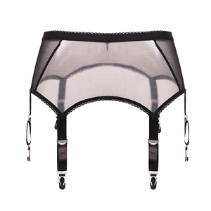 Promotion : Porte-<span class=keywords><strong>jarretelles</strong></span> taille haute grande taille en maille ajourée avec fermeture à agrafes et <span class=keywords><strong>6</strong></span> bretelles élastiques Rosesakura 7369 - Product Image 1