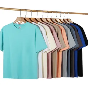 Wholesale Oversized T Shirt Mens 200gsm Cotton Drop Shoulder T Shirt Mens Tshirt