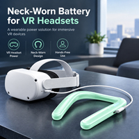 Paket Baterai VR yang Dapat Dipakai di Leher untuk Headset Realitas Virtual 5000mAh 10000mAh 18W Tipe-C Langsung dari Pabrik