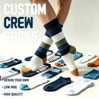 Chaussettes de sport personnalisées avec logo, en coton et bambou, respirantes, antidérapantes, absorbant la transpiration, pour le basketball, le football, le yoga et les sports