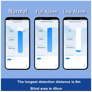 Detector <span class=keywords><strong>de</strong></span> Nivel <span class=keywords><strong>de</strong></span> Líquido Inalámbrico para Tanque <span class=keywords><strong>de</strong></span> Agua <span class=keywords><strong>de</strong></span> Lluvia TLC2404LS-WL, RF433MHz, para Pantalla y Aplicación, para Riego Sostenible del Hogar y Jardín - Product Image 5