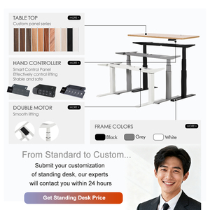 Nhanh chóng cài đặt thiết kế thông minh Chiều cao có thể điều chỉnh máy tính bàn điện có thể điều chỉnh thường vụ bàn với 80*50 mét lớn nâng cột - Product Image 6