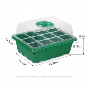 Plateaux de culture en PET pour <span class=keywords><strong>semis</strong></span> avec dôme haut et base profonde, écologiques et respirants pour jardin domestique - Product Image 4