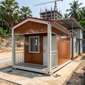 บ้านสำเร็จรูปโครงเหล็กพร้อมหลังคาทรงลาดเอียง ใช้เป็นสำนักงานชั่วคราวหรือหอพักสำหรับคนงานก่อสร้าง - Product Image 3