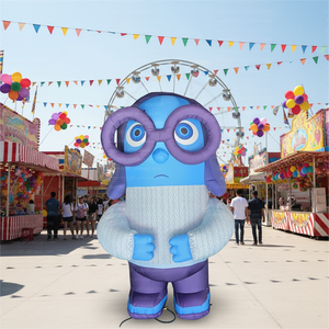Mascota inflable gigante LED de Sadness de <span class=keywords><strong>Inside</strong></span> <span class=keywords><strong>Out</strong></span> para fiestas infantiles/eventos temáticos de películas/exhibiciones minoristas/cabinas de fotos/ventas - Product Image 1