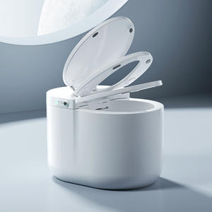 โถสุขภัณฑ์อัจฉริยะ ระบบชำระล้างสองจังหวะ 5 ลิตร แบบเจ็ทไซฟอน ติดตั้งบนพื้น พร้อมระบบควบคุมด้วยเสียง สำหรับใช้ในบ้านและโรงแรม - Product Image 5