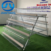 Cage à poules pondeuses à 4 niveaux et 5 portes, type A, galvanisée à chaud, équipement d'élevage avicole pour poules pondeuses