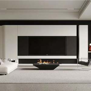 Meuble TV contemporain personnalisé avec rangement intelligent pour salon, vente directe du fabricant - Product Image 5