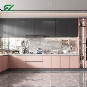 Armarios de Cocina Personalizados <span class=keywords><strong>para</strong></span> Almacenamiento de Comestibles, Diseños de Armarios de Pared <span class=keywords><strong>para</strong></span> Sala de Estar - Product Image 2
