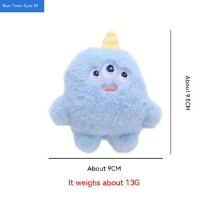 Wholesale Multicolor Big-eyed Monster Animal Shape Soft <b>Plush</b> Interactive Cat Catnip Chew Toy Pet Bite Resistant Wear <b>Plush</b> Toys - Product Image 3