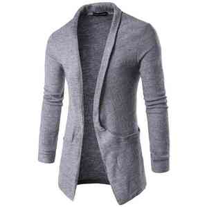 Áo Gió Thu Đông Cho Nam, Áo Khoác Ngoài Có Ve Áo, Dài, Có Túi Lớn, Phong Cách Thường Ngày - Product Image 2