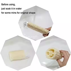 Zenidoo Éponge exfoliante corporelle longue et naturelle en loofah, éponge égyptienne naturelle pour femmes et hommes - Product Image 2