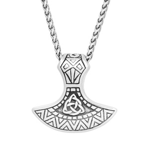 Collar de Acero Inoxidable con Colgante de Hacha Vikinga de Estilo Nórdico yunnique, Joyería para Hombre, Diseño Geométrico, Accesorio de Moda - Product Image 5