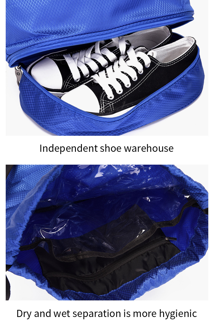 Custom Reusable Tropical Pull String Bag Drawstring Polyester School Bag For Outdoor