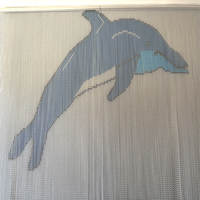 Rideau en maille de chaîne d'aluminium élégant, draperie métallique décorative moderne pour hall d'hôtel, restaurant, séparateur d'espace intérieur