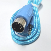 Câble audio en nylon tressé de couleur 3.5mm TRS mâle à Midi 5pin Din mâle