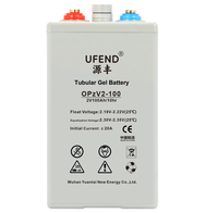 Batterie au plomb-gel tubulaire à décharge profonde OPzV2-100 2V100AH pour l'électronique grand public, les télécommunications, les onduleurs, l'éclairage, les bateaux et le contrôle des commutateurs
