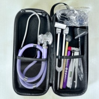 Kit Stéthoscope Chirurgical Double Tête Fortune FT-SD04 avec Marteau de Relaxation, Sac EVA, Certifié CE, Dispositif Médical de Classe III