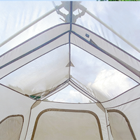 Tente de toit gonflable entièrement automatique quatre saisons en PVC, imperméable, épaisse, légère et portable pour le camping en extérieur