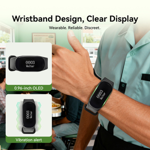 Sistema de Llamada para Cocina con Transmisor de Tablero de Notas y Receptor de Pulsera Impermeable IP67 para Cafeterías, Restaurantes, Chefs, Camareros, Alcance de 800m - Product Image 4