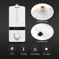 Chauffe-eau électrique de salle de bain à commande manuelle, vente chaude, 3500w, 220v, 16A avec prise, installation facile
