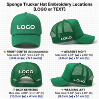 Gorras de Camionero Personalizadas al por Mayor, de 5 Paneles, con Espuma, Malla Trasera, Logotipo Bordado, Gorras Lisas para Adultos