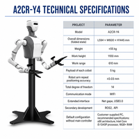 Bras robotique collaboratif double TianYi Y4, répétabilité de 0,03 mm, télécommande haute fréquence, 55 kg, 0,5 kW, utilisation pour la recherche industrielle ZY