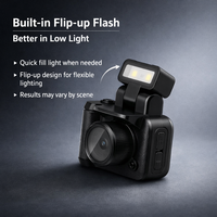 Mini caméra numérique en forme de bouton avec étui de charge MicroSD, caméra de poche pour étudiants, flash intégré, enregistrement 1080P, vente en gros
