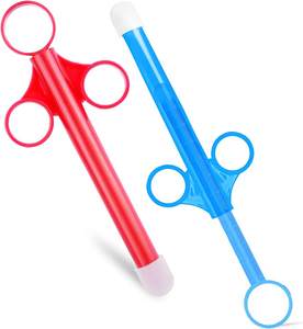 Jeringa aplicadora <span class=keywords><strong>de</strong></span> silicona para hombres y mujeres, tubo <span class=keywords><strong>lubricante</strong></span> con tirador <span class=keywords><strong>de</strong></span> silicona suave y redondeada, reutilizable, duradero - Product Image 2