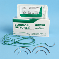 Aiguille de Suture Vétérinaire à Coupe Inversée USP 2-0 3-0 en Soie PGA, Nylon, PP, Polyester pour Passage Lisse des Tissus, Qualité Médicale Sûre